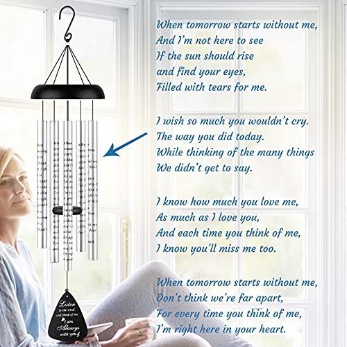 Fabuday 32'' Wind Chimes for Outside - Memorial Wind Chimes for Loss of Mother, Father or Loved One - Bereavement and Condolence Gift - Image 5