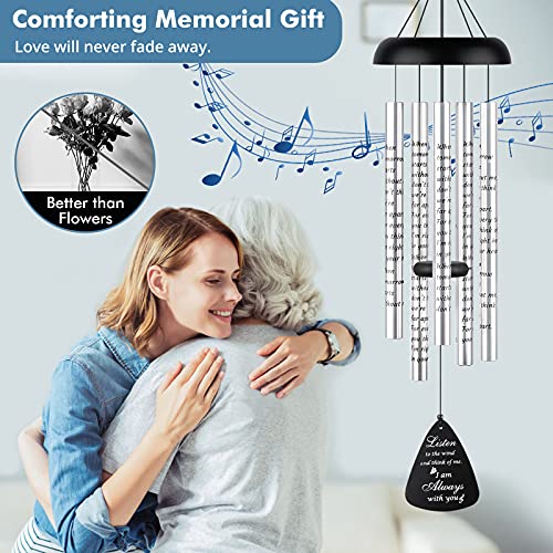 Fabuday 32'' Wind Chimes for Outside - Memorial Wind Chimes for Loss of Mother, Father or Loved One - Bereavement and Condolence Gift - Image 2