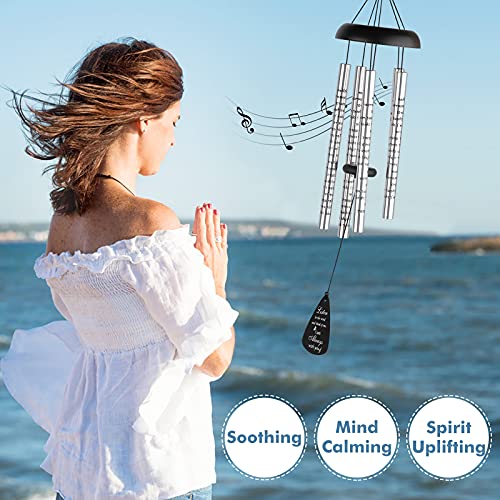 Fabuday 32'' Wind Chimes for Outside - Memorial Wind Chimes for Loss of Mother, Father or Loved One - Bereavement and Condolence Gift - Image 3