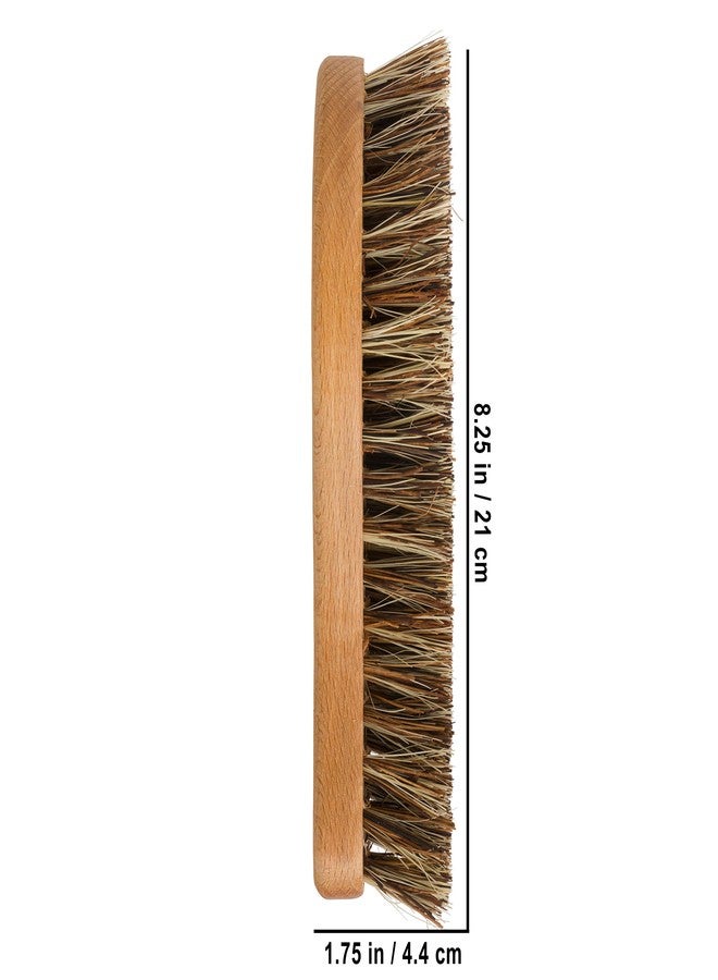 REDECKER S-Shaped Union Fiber Scrub Brush with Oiled Beechwood Handle, 8-1/4 inches, S-Shaped Easily Reaches Corners, Made in Germany - Wood Scrub Brush - Wooden Cleaning Brush - Image 3