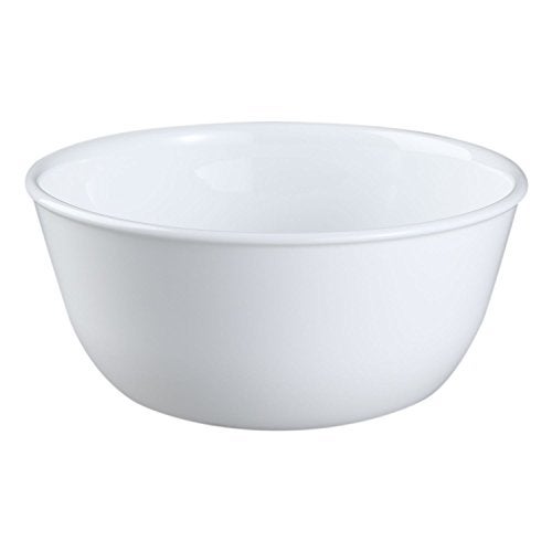 Corelle Coordinates Wh Corelle Livingware Super Glass Soup/Cereal Bowl, 28 oz, Winter Frost White, Set of 3 - Image 1