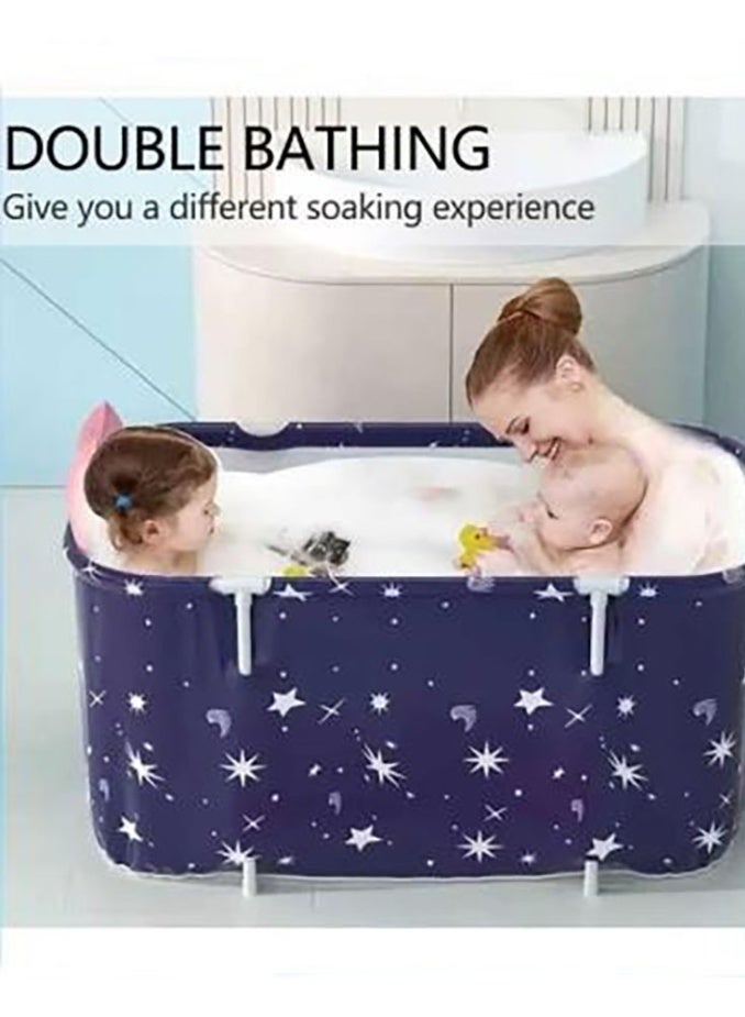 Bukela Extra Large Foldable Bathtub, Freestanding Soaking Bathing Tub for Adult, Bathroom Folding SPA Tub for Shower Stall, Separate Family Bathroom SPA Tub for Hot Ice Bath (120cm/47inch) - Image 5