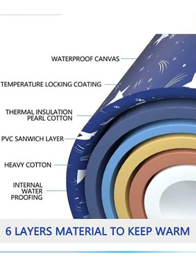 Bukela Extra Large Foldable Bathtub, Freestanding Soaking Bathing Tub for Adult, Bathroom Folding SPA Tub for Shower Stall, Separate Family Bathroom SPA Tub for Hot Ice Bath (120cm/47inch) - Image 3