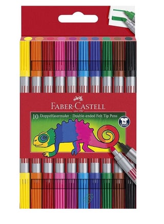 10-Piece Double Ended Felt Tip Pens Multicolour - pzsku/ZB05894981784A1F0FFE3Z/45/_/1692888384/162b379d-5de6-4418-8578-b7a2ee8ceefe