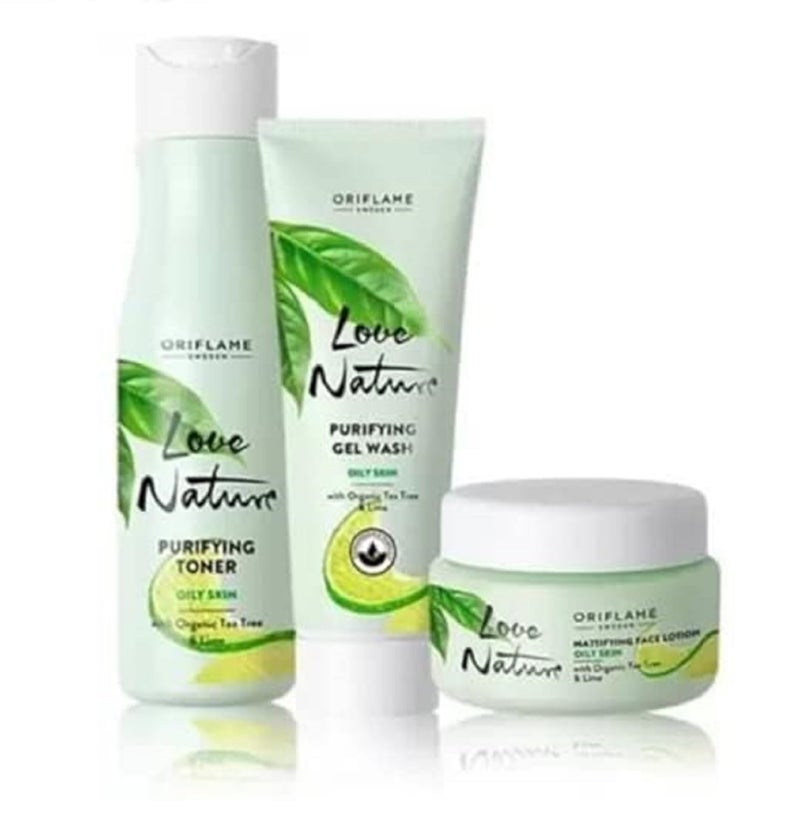 Oriflame Oriflame Sweden Love Nature Purifying Gel WashToner Face Lotion 3 Items in the set - Image 3
