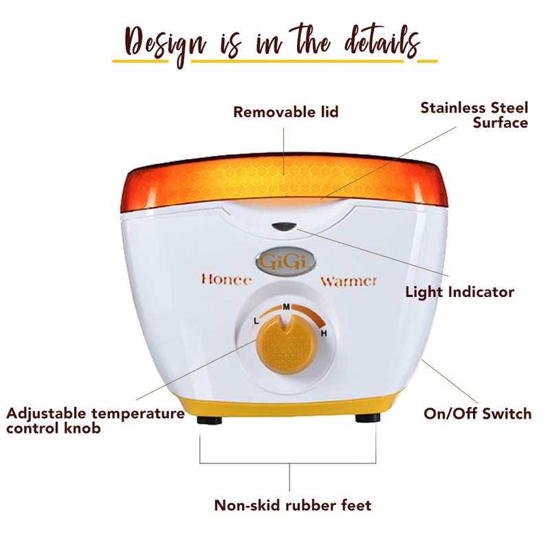 GiGi Hair Removal Wax Warmer, with All Purpose Honee, for 14 oz Wax Cans - Image 5