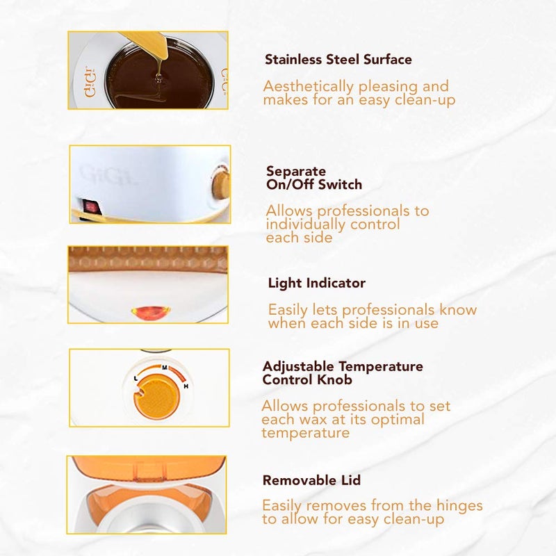 GiGi Hair Removal Wax Warmer, with All Purpose Honee, for 14 oz Wax Cans - Image 3