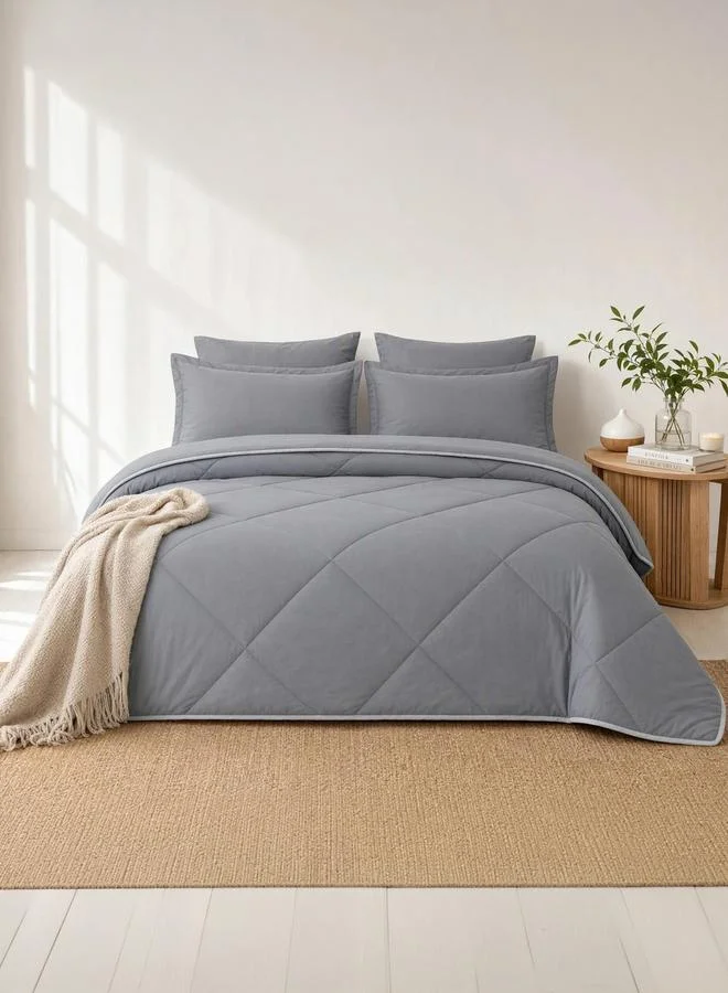Styli 1-Piece Solid Comforter, Micro Fiber Single 90X100 Inches