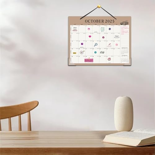 Gannyfer Desk Calendar 2026, Large 2026 Desk Calendar 22" x 17", Now - Dec 2026, 18 Monthly Academic Desktop Calendar with To-Do List and Notes, Plastic Cover, Thick Paper, 2026 Calendar for Planning and Organizing(6 Stickers) - Image 4