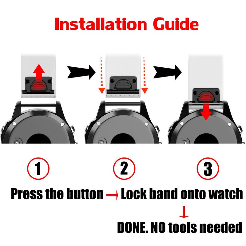 ANCOOL Compatible with Fenix 5S/Fenix 6S/Fenix 7S Bands 20mm Easy Fit Silicone Watch Bands Replacement for Fenix 8 43mm/Fenix 5S Plus/Fenix 6S Pro/D2 Delta S Smartwatches(Silver Buckle, White) - Image 5
