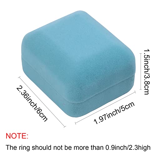 GBYAN Velvet Ring Box with LED Light Jewelry Display Gift Box for Proposal,Engagement, Wedding - Image 3