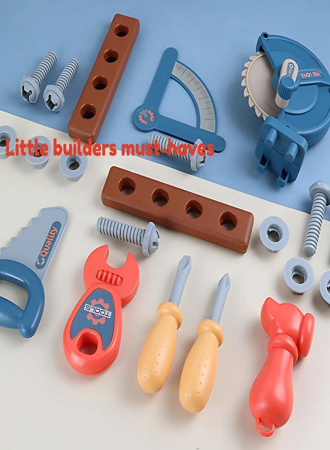 OLEOCA 3 in 1 Portable Workbench Construction Suitcase Playset - Toy Tools for Boys - Image 5