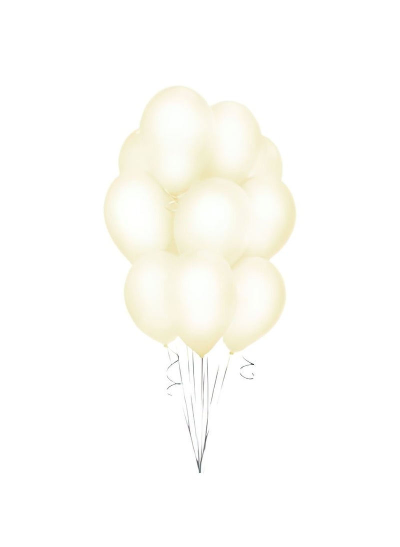 GODAN Pastel Yellow Latex Balloons 30 cm 10-Pack - Image 2