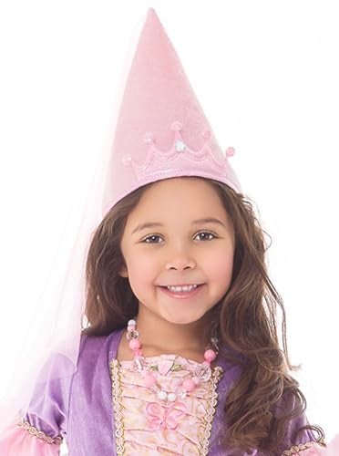 Little Adventures Princess Cone Hats for Girls (Pink) - Image 2