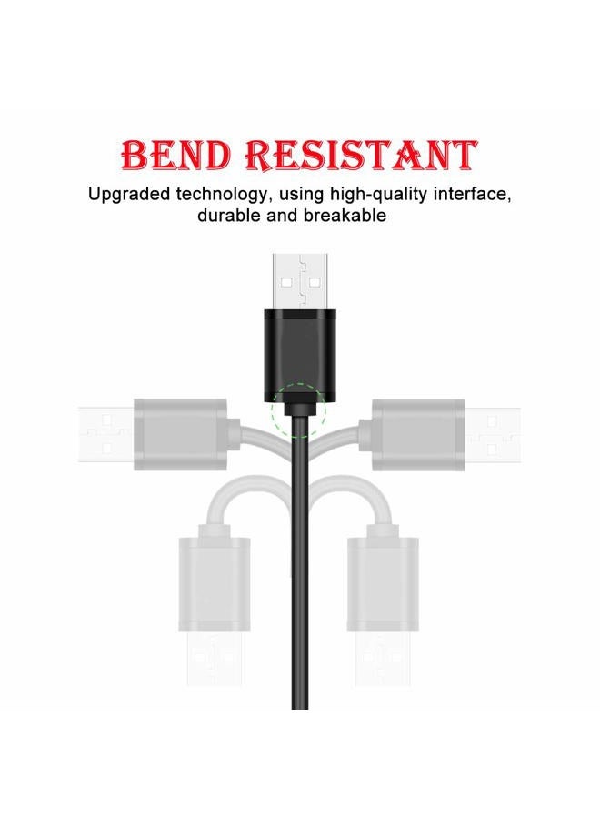 MEROM كابل طاقة عالمي 5V DC، USB إلى DC 5.5x2.1mm مع قابس شحن و 8 رؤوس موصلات (5.5x2.5، 4.8x1.7، 4.0x1.7، 3.5x1.35، 2.5x0.7، Micro USB، Type-C، موصل عالمي) - Image 5