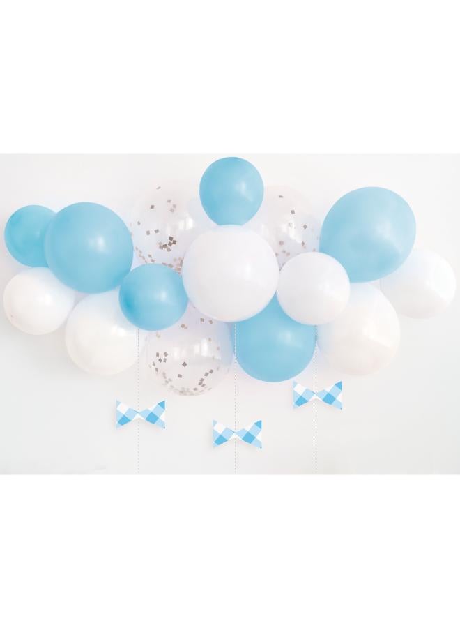 Unique Blue Gingham 1St Birthday Balloon Arch Kit - Image 2