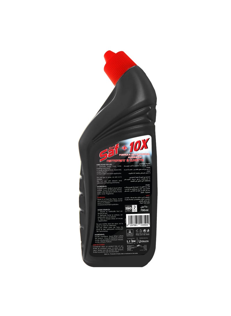 Toilet Bowl Cleaner 750ml – Powerful Black Formula for Spotless Results