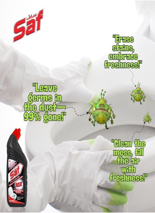 Toilet Bowl Cleaner 750ml – Powerful Black Formula for Spotless Results