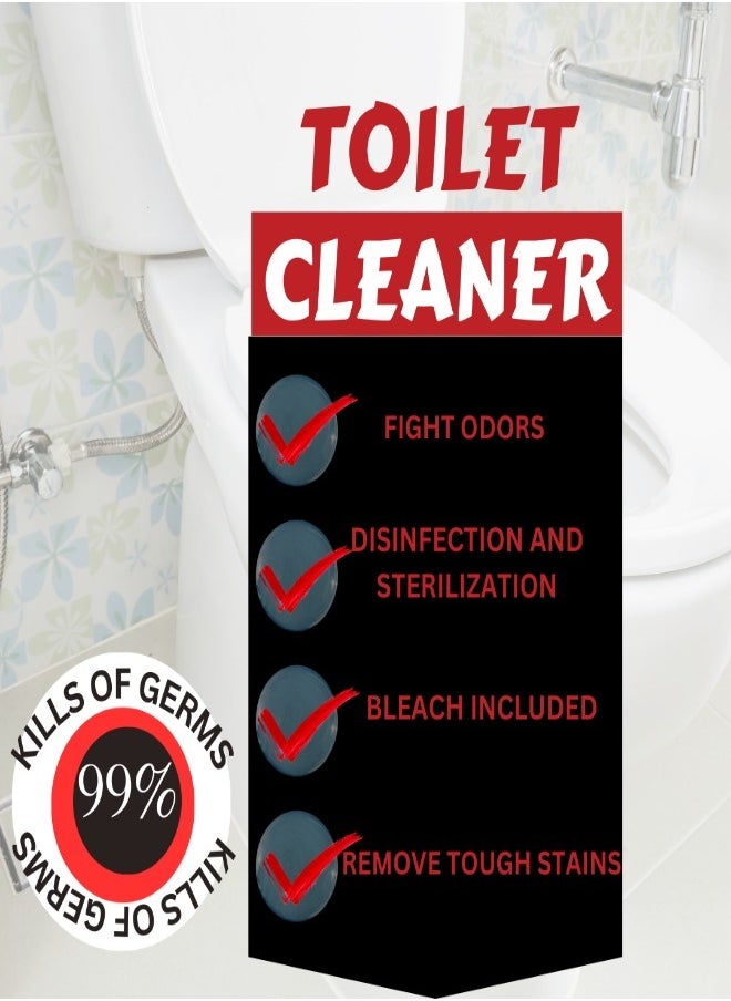 Toilet Bowl Cleaner 750ml – Powerful Black Formula for Spotless Results