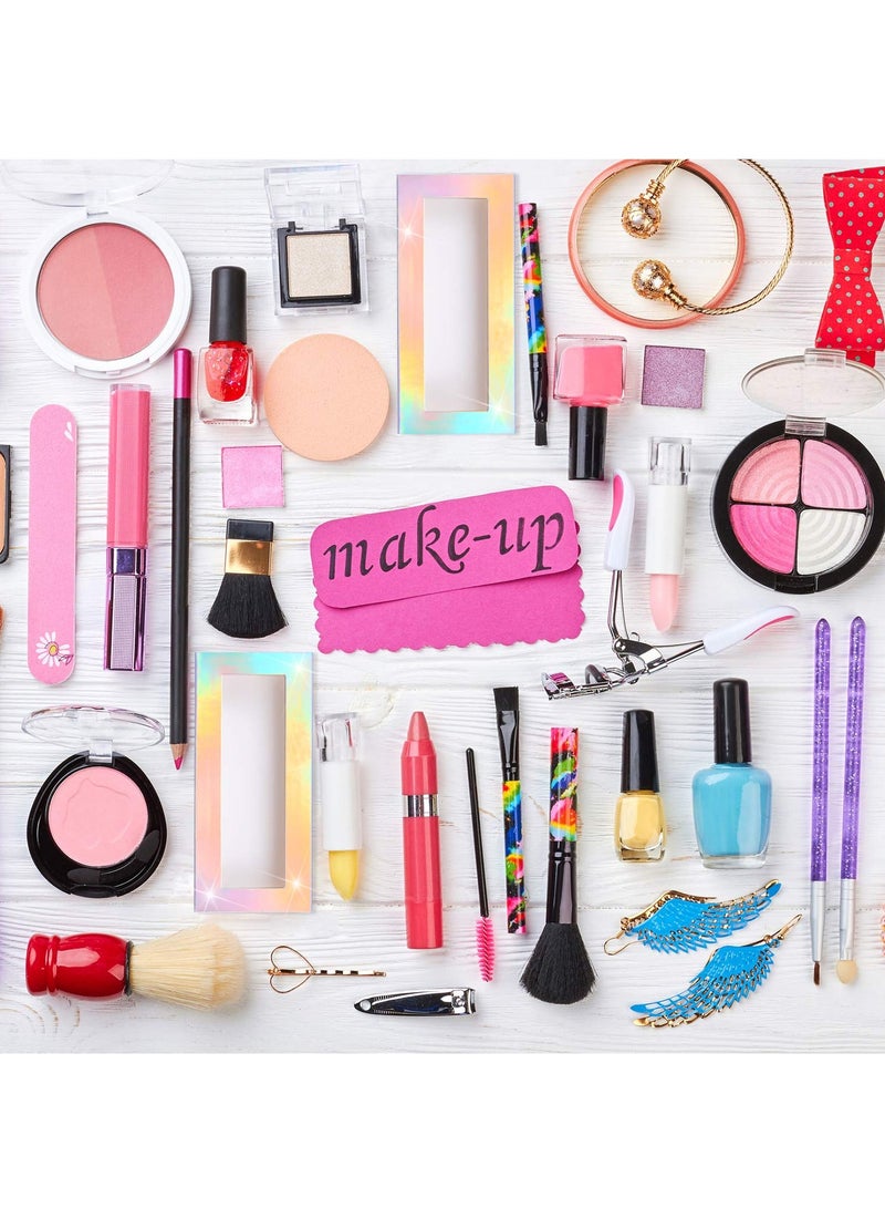 Empty Eyelash Case Box Packaging Empty Eyelash Box Glitter Paper Cardboard Box Plastic Eyelash Storage Box False Lash Case Holder Cosmetic Oil Bottle Storage Box (Colorful)