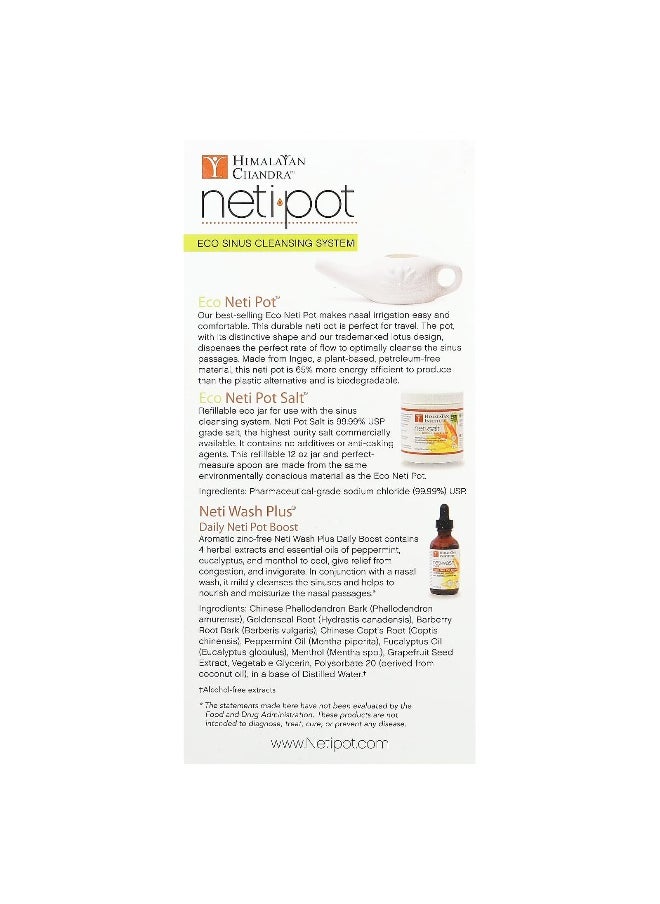 Himalayan Chandra Himalayan Chandra, Neti Pot, Eco Sinus Cleansing System, 3 Piece Kit  - Image 2