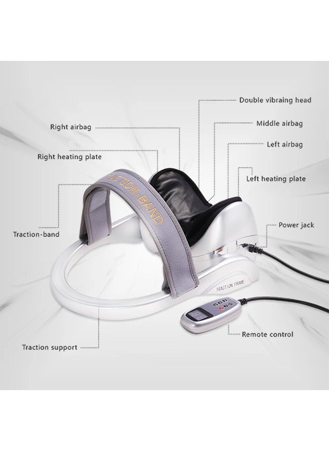 KLNAMAEAAN - Neck Massager Electric Massage Pillow Relaxation Vibrator Multifunctional Massage Pillow Device Neck Health Massager - Image 1