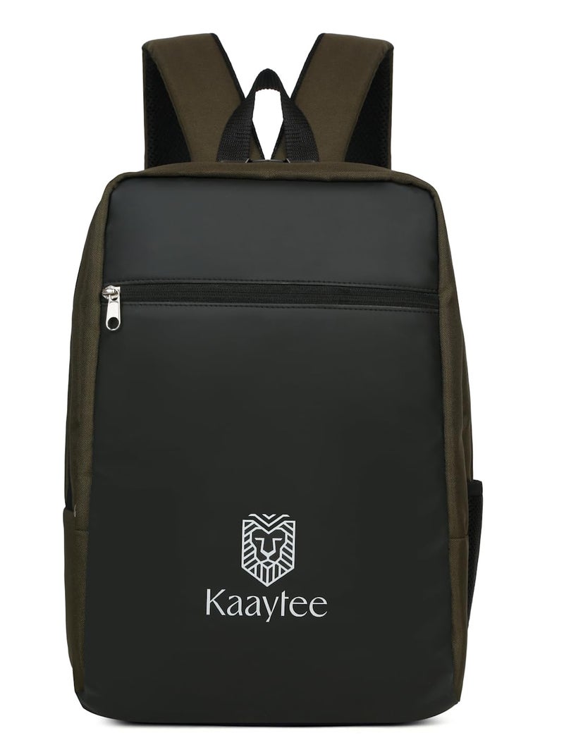 Kaaytee Zephyr Anti Theft Number Lock Backpack Bag with 15.6 Inch Laptop Compartment, USB Charging Port & Organizer Pocket for Men Women Boys Girls- (Olive Green) - Image 1