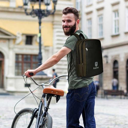Kaaytee Zephyr Anti Theft Number Lock Backpack Bag with 15.6 Inch Laptop Compartment, USB Charging Port & Organizer Pocket for Men Women Boys Girls- (Olive Green) - Image 4