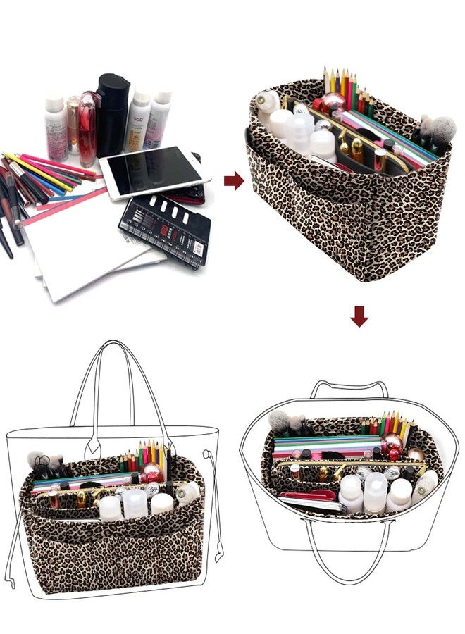 LEXSION Bag Organiser Felt Insert with Zipper for Carry Bag for Speedy Neverfull PM MM, Medium - Image 5