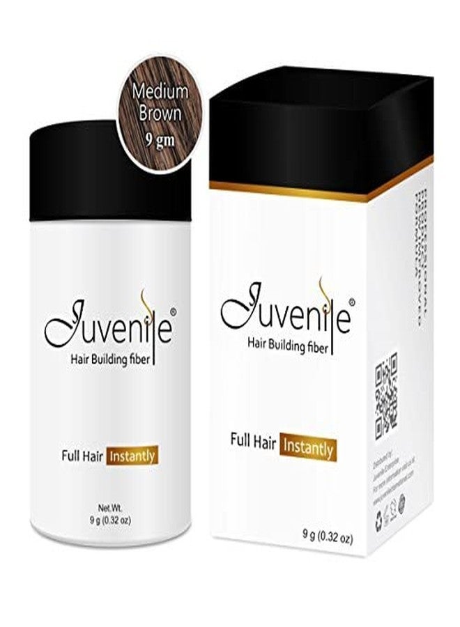 جوفينايل عبوات ألياف الشعر للأطفال، ألياف بناء الشعر السوداء للرجال والنساء 9 غرام (بني متوسط) - Image 2