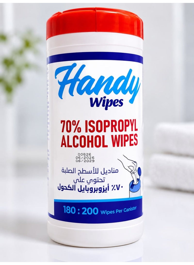Handy 70% ISOPROPYLE ALCOHOL Wipes. 200 PCS - Image 2