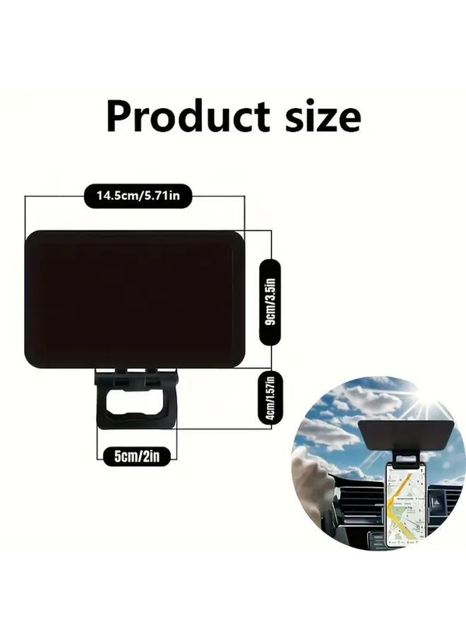 2 Pcs Phone Sun Visor Foldable UV Blocker Portable Sunshade For Most Smartphones - Image 3