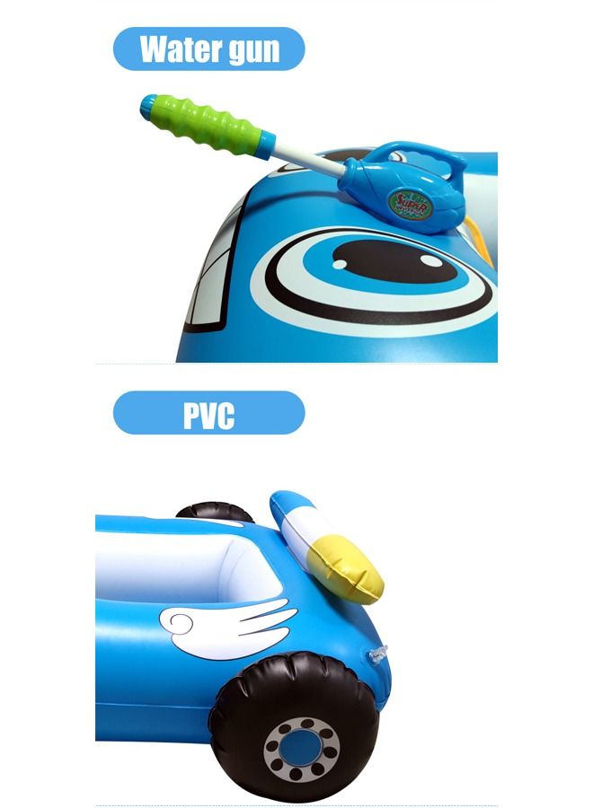 XIANGYU Inflatable Fire Truck Pool Float For Kids With Built-In Squirt Gun Inflatable Ride-On For Children Age 3 Up - Image 4