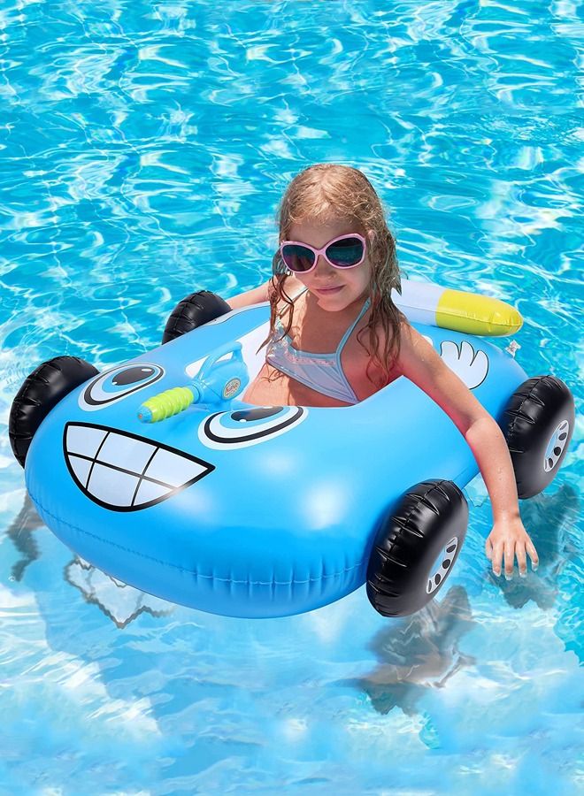 XIANGYU Inflatable Fire Truck Pool Float For Kids With Built-In Squirt Gun Inflatable Ride-On For Children Age 3 Up - Image 2
