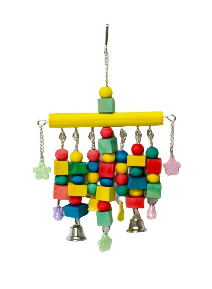 عام لعب الببغاء نمط الشمال المنسوجة قلادة ، اكسسوارات قفص الطيور القماش المتفجرة ، لعب الطيور - Image 1