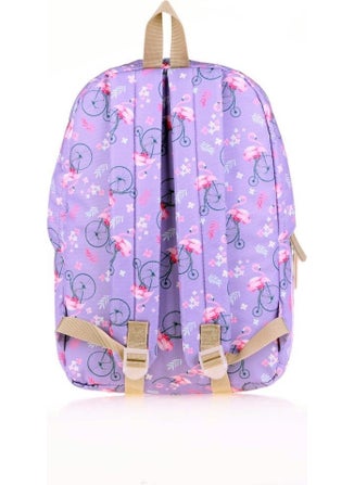 KAUKKO Nature Backpack Lilac Flamingo K1474  - Image 3