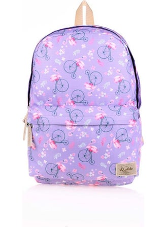 KAUKKO Nature Backpack Lilac Flamingo K1474  - Image 1