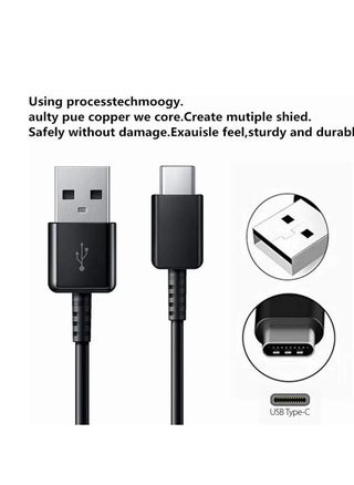 2Pack 3A USB A to USB Type C Charging Cable Compatible with Samsung S24 Ultra S23 S22 S21 S20 Note20 A14 A15 A55 A54 A53 A51 A73 A72 A71 A70 M54 M53 M52, Huawei P60 P50 40 P30, Xiaomi, Sony, OnePlus, Pixel ,Black - pzsku/ZB0595A24313BEC793CBFZ/45/_/1664163492/e5a7108b-584a-4ead-b405-9d95ad91b07c