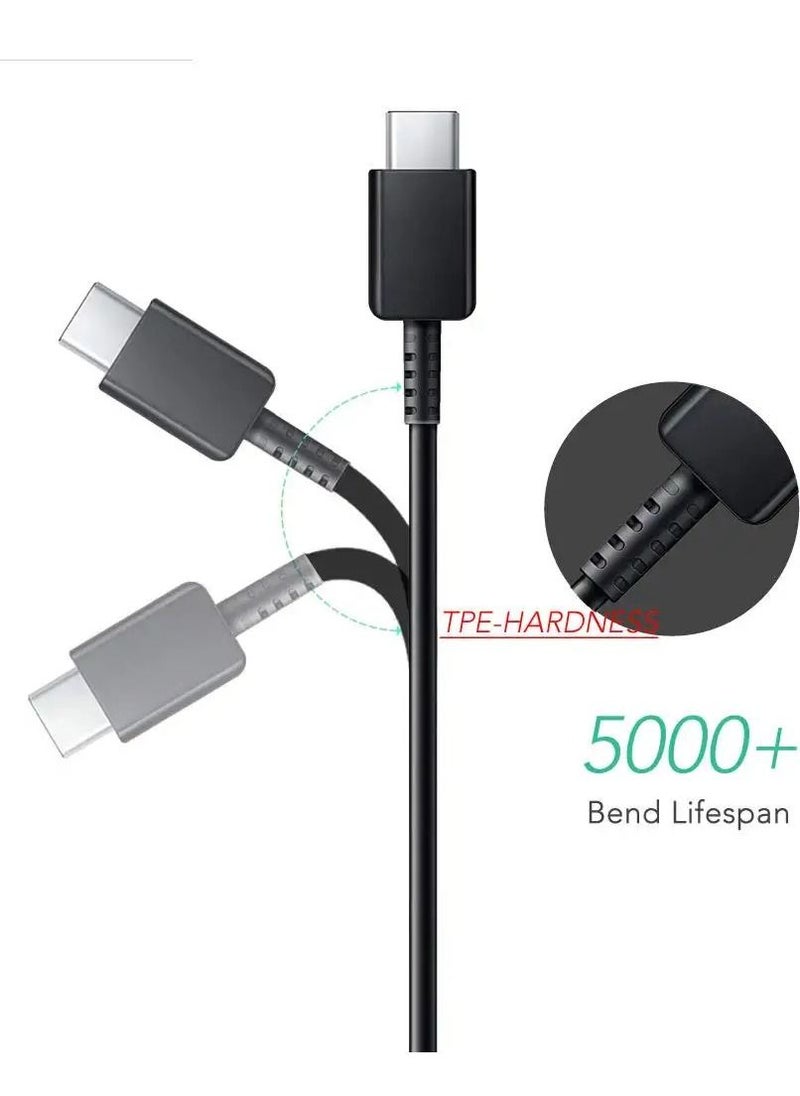 Generic - 2Pack 3A USB A to USB Type C Charging Cable Compatible with Samsung S24 Ultra S23 S22 S21 S20 Note20 A14 A15 A55 A54 A53 A51 A73 A72 A71 A70 M54 M53 M52, Huawei P60 P50 40 P30, Xiaomi, Sony, OnePlus, Pixel ,Black - Image 1