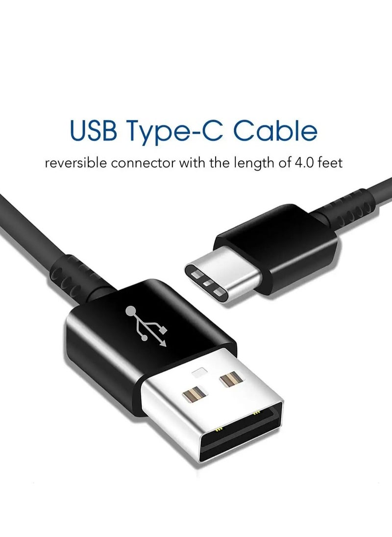 Generic - 2Pack 3A USB A to USB Type C Charging Cable Compatible with Samsung S24 Ultra S23 S22 S21 S20 Note20 A14 A15 A55 A54 A53 A51 A73 A72 A71 A70 M54 M53 M52, Huawei P60 P50 40 P30, Xiaomi, Sony, OnePlus, Pixel ,Black - Image 1
