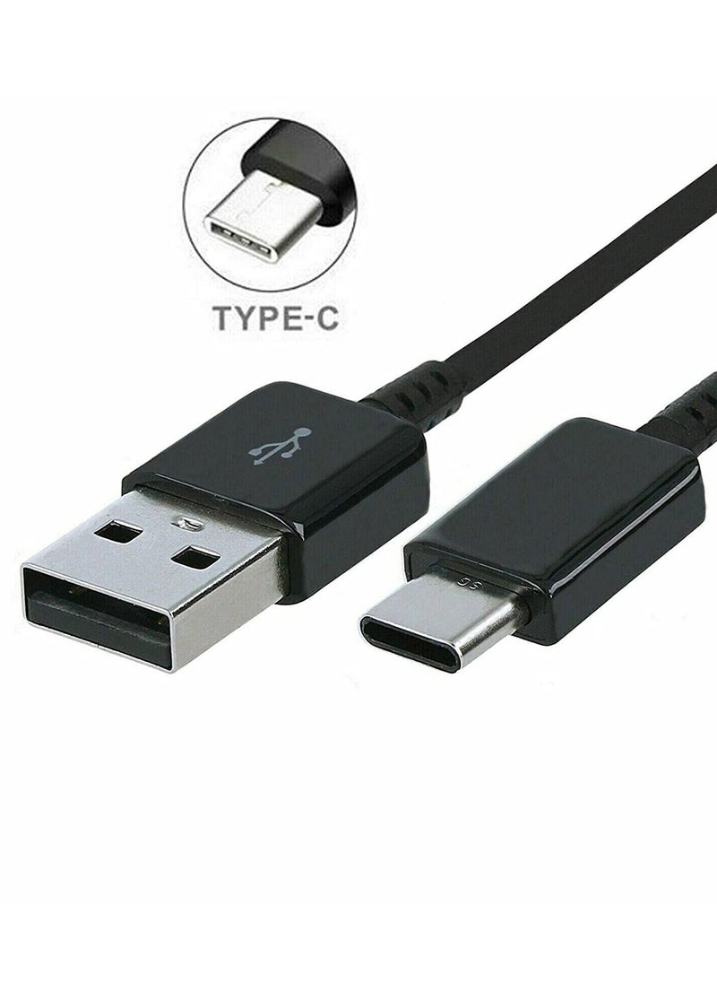 Generic - 2Pack 3A USB A to USB Type C Charging Cable Compatible with Samsung S24 Ultra S23 S22 S21 S20 Note20 A14 A15 A55 A54 A53 A51 A73 A72 A71 A70 M54 M53 M52, Huawei P60 P50 40 P30, Xiaomi, Sony, OnePlus, Pixel ,Black - Image 1