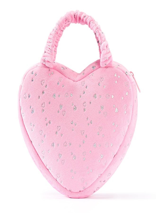 Gloveleya Back to School Gifts for Girls Baby Handbagag Pink Heart-shaped Features Colorful Heart Patterns,Perfect for Carrying Essentials in a Playful and Stylish Way,Compact Design 6-inch - Image 1