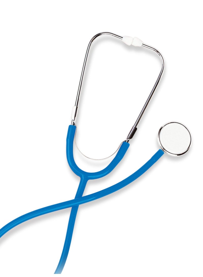 B.Well WS-1 Blue Professional Single-Head Stethoscope with Soft Ear Tips & Storage Bag - Image 1
