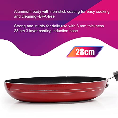 Blueberry's Nonstick Appachatty+Frying Pan 24cm Induction Base,Made in India (Combo) - Image 5