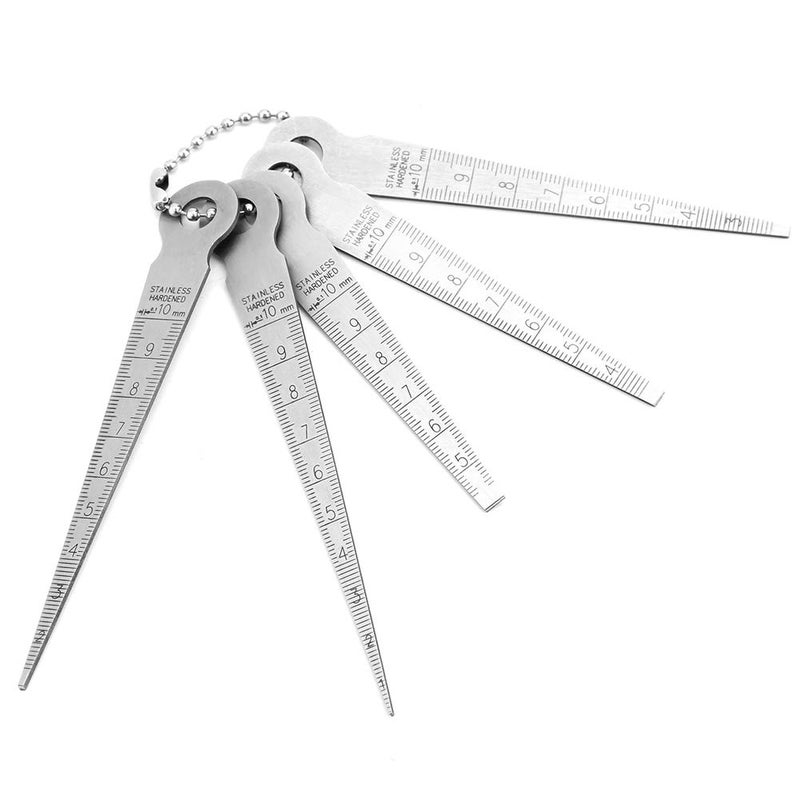 Stainless Steel Welding Taper Feeler Gauge Set, Precision Gap and Hole Size Measuring Tool, 10mm Range with 0.1mm Resolution, for Machinists and DIY Enthusiasts - Image 3