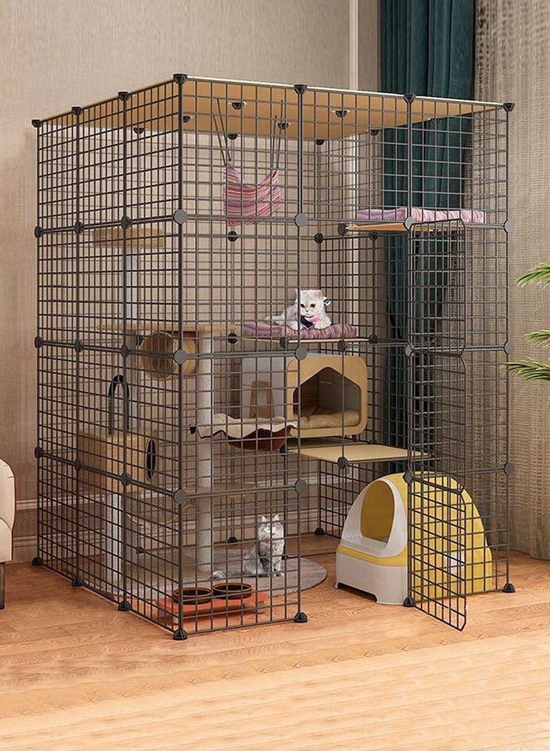 Kidle Cat Cage Extra Large Free Space Home Luxury Cat Villa Indoor Cat House  - Image 1