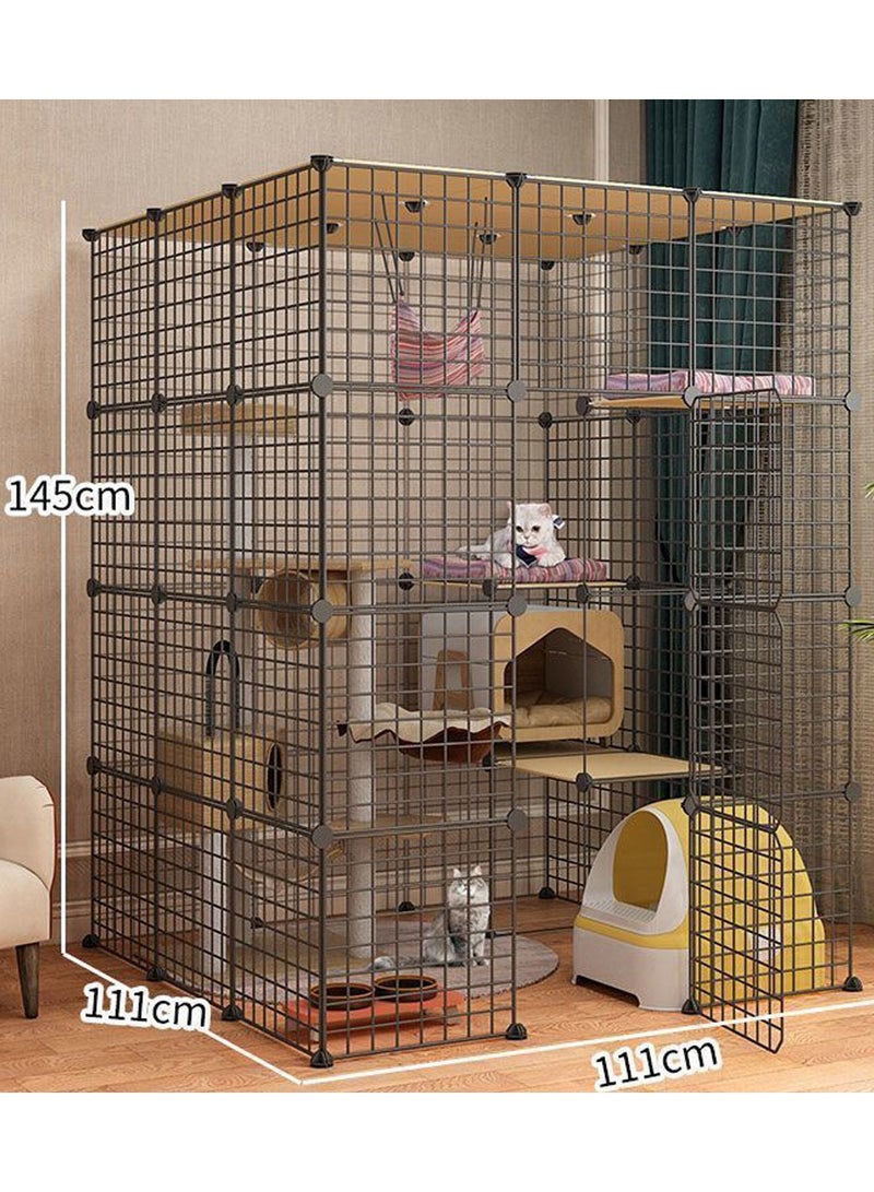Kidle Cat Cage Extra Large Free Space Home Luxury Cat Villa Indoor Cat House  - Image 2
