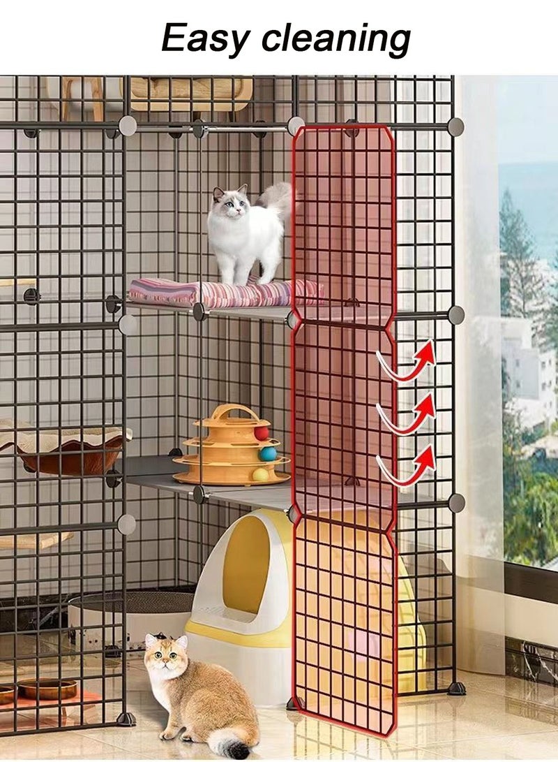 Kidle Cat Cage Extra Large Free Space Home Luxury Cat Villa Indoor Cat House  - Image 5