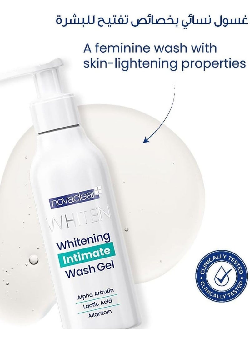 Novaclear Whitening Intimate Wash Gel – Gentle pH-Balancing Cleanser with Brightening Actives, 200ml - Image 2