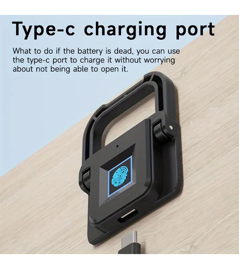 Smart Biometric Fingerprint Keyless Hidden Lock F007 For File Drawer Wardrobe Cabinet Secure Electric Lock Fit For Home Office DIY Wooden Furniture - Image 1